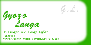 gyozo langa business card