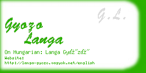 gyozo langa business card